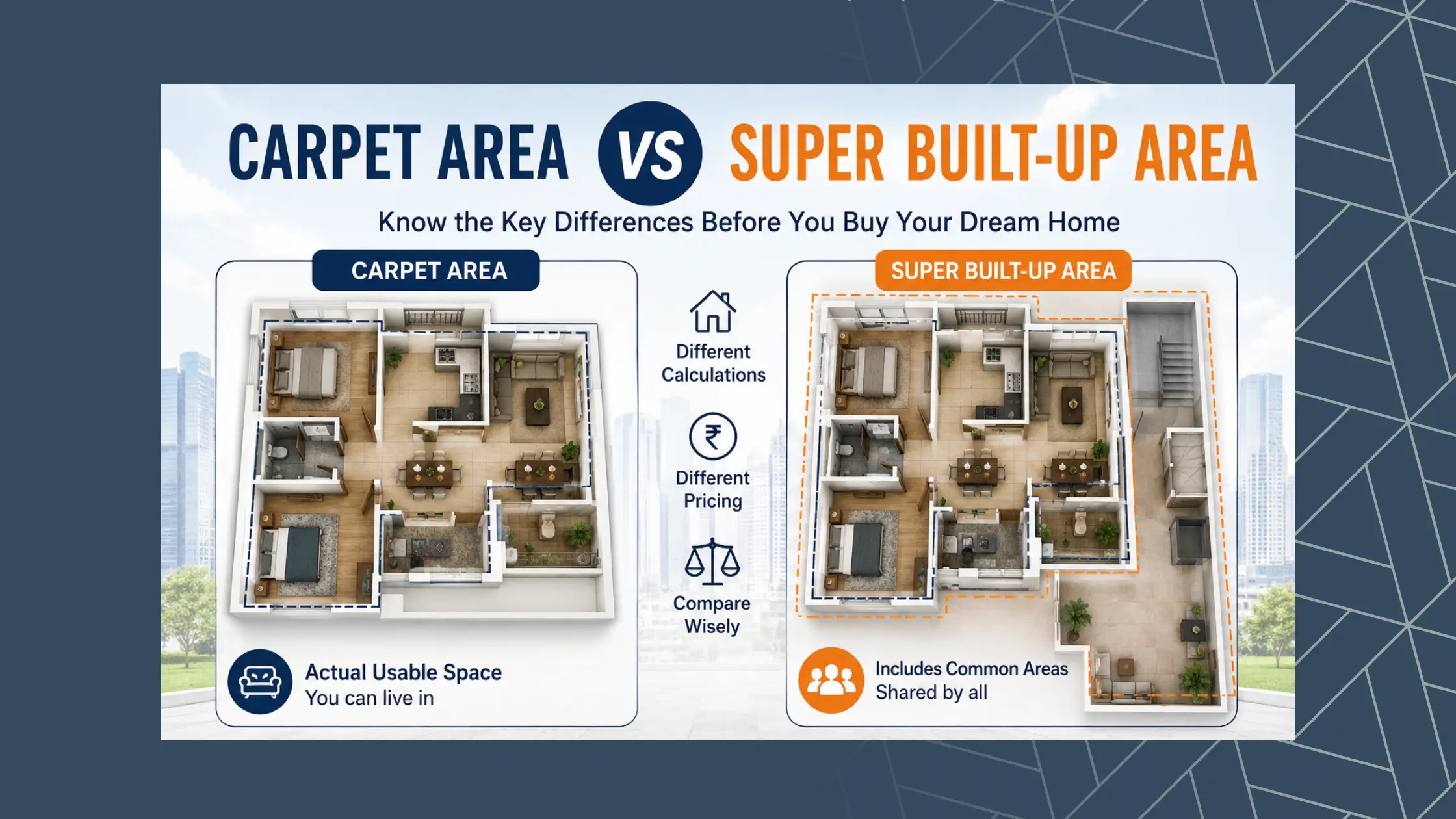 Carpet Area vs Super Built-Up Area